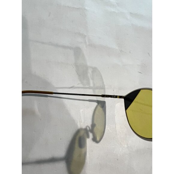 FENDI Cut Cat Eye Sunglasses in Silver With Yellow Tint main image 4